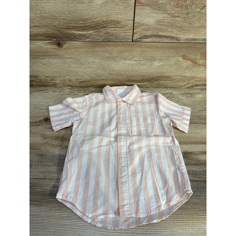 Baby Gap Striped Button-Up Shirt Pink sz 4T Pink 4T