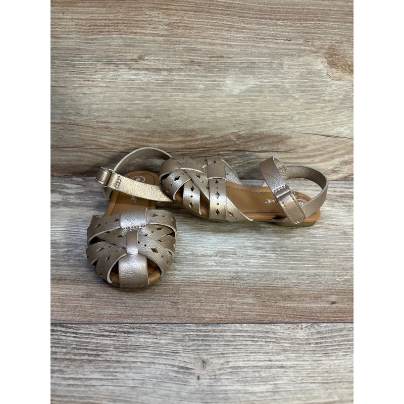 Cat & Jack ‘Elysia’ Huarache Sandals Gold sz 8c
