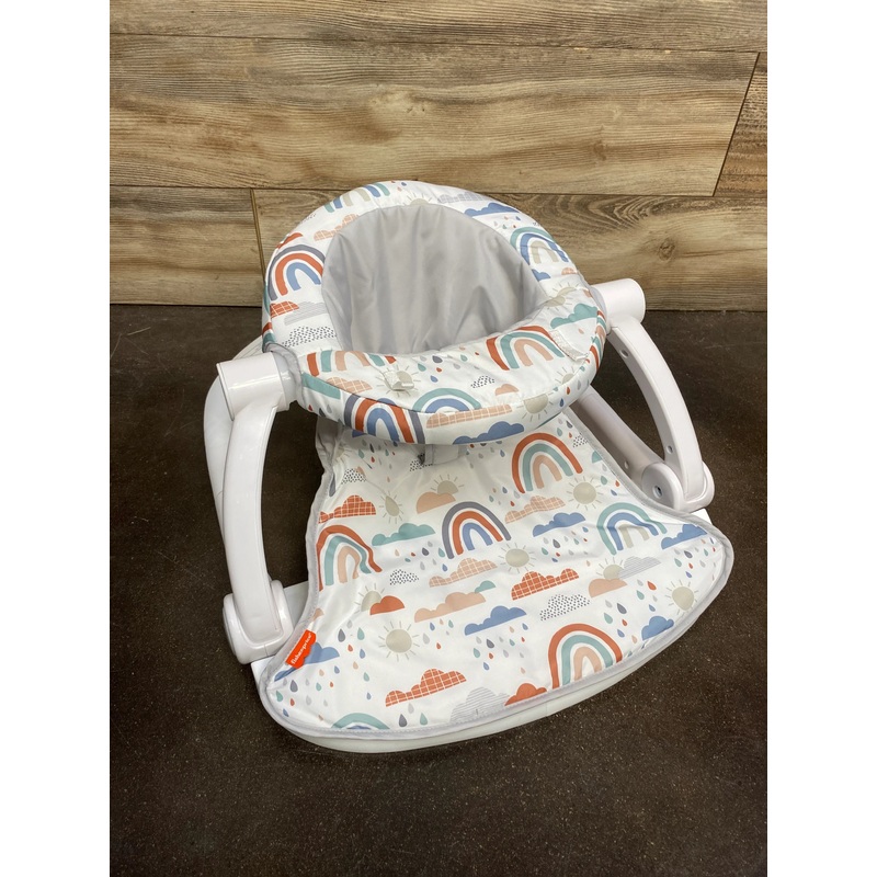 Fisher Price Sit-Me-Up Floor Seat in Rainbow Showers