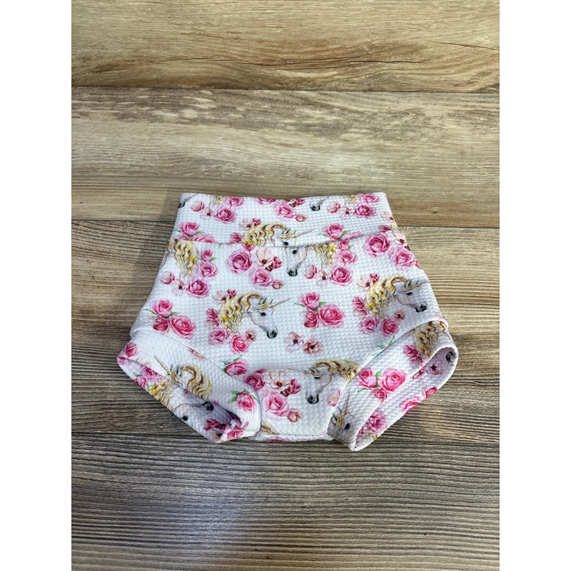 Floral Unicorn Bloomers White sz 12m White 12m