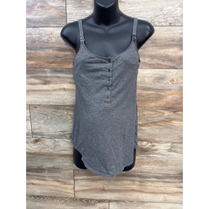 Gilligan & O’Malley Clip Down Nursing Cami Grey sz Medium Grey Maternity Medium