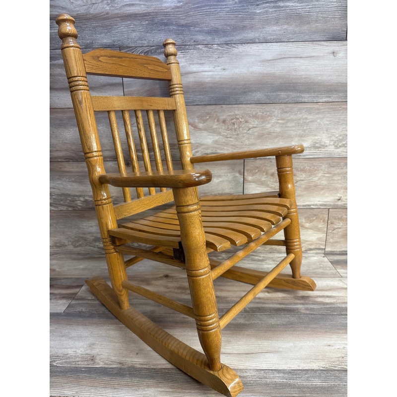 Hardwood Slat Child Rocking Chair