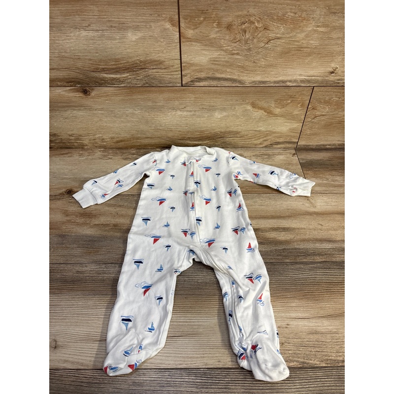 Just One You Sailboat Sleeper White sz 9m White 9m