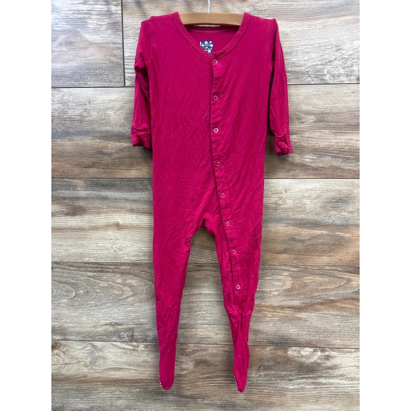 KicKee Pants Snap Footie Pink sz 18-24m Pink 18m