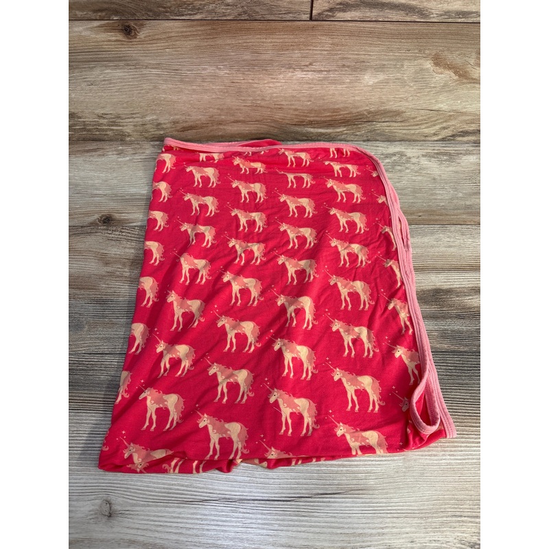 Kickee Pants Swaddle Blanket in Pink Unicorns One Size