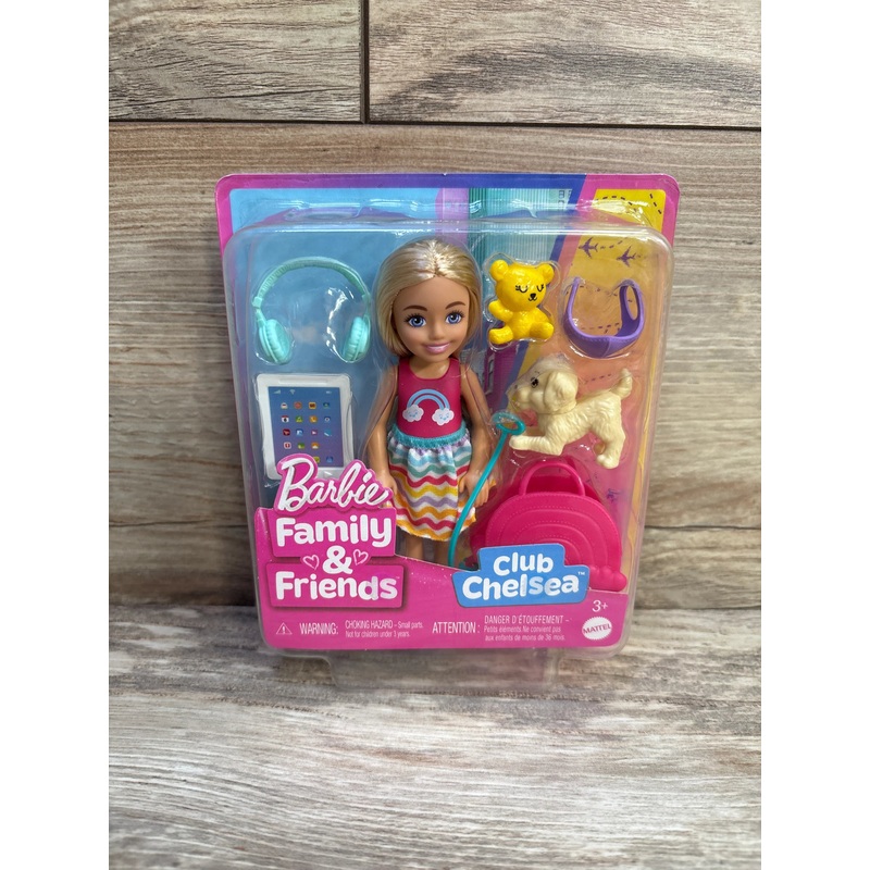 NEW Barbie Chelsea Doll & Accessories Travel Set with Puppy