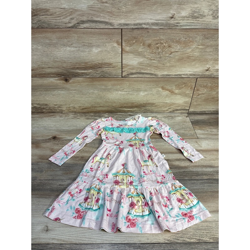 NEW Tiny Roots Carousel Dress Pink sz 18-24m Pink 18m