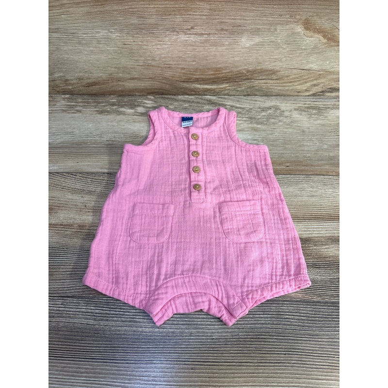 Old Navy Henley Tank Romper Pink sz 0-3m Pink Newborn