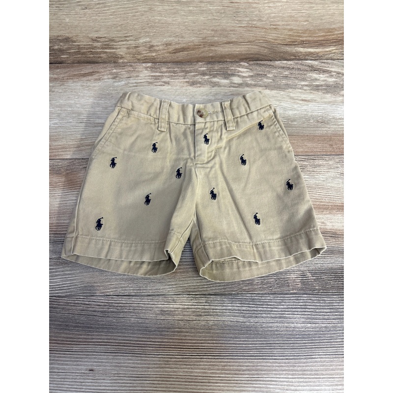Ralph Lauren Embroidered Twill Shorts Khaki sz 2T Khaki 2T