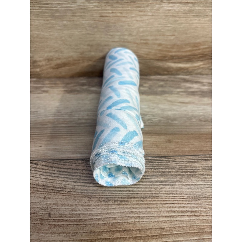 Softan Swaddle Blanket White/Blue 30″x40″
