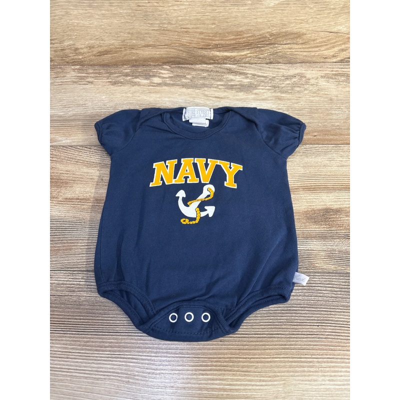 Third Street Navy Crawling Champ Bodysuit Blue sz 6m Blue 6m