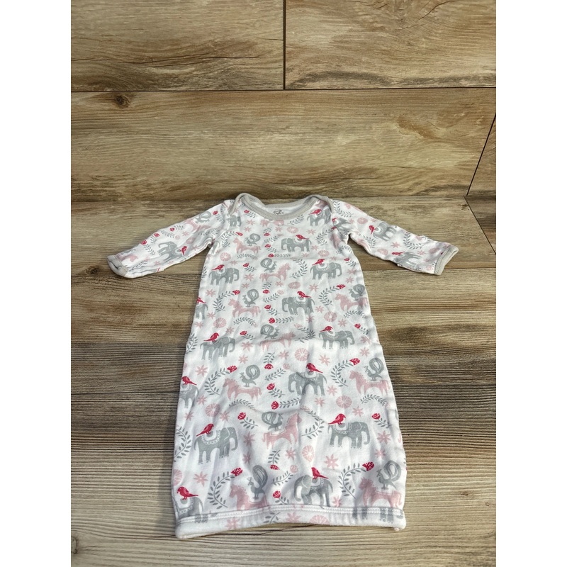 Touched by Nature Gown White sz 0-6m White Newborn