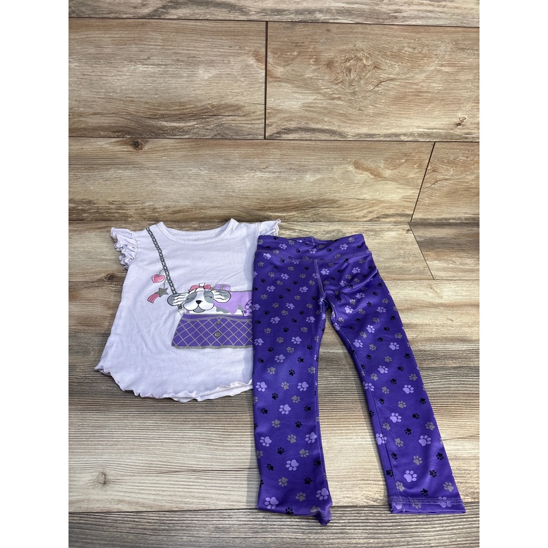 BCG 2pc Shirt & Leggings Purple sz 3T Purple 3T