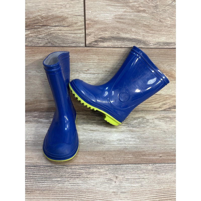 Boys’ Basic Colorblock Rain Boots Blue sz 8c