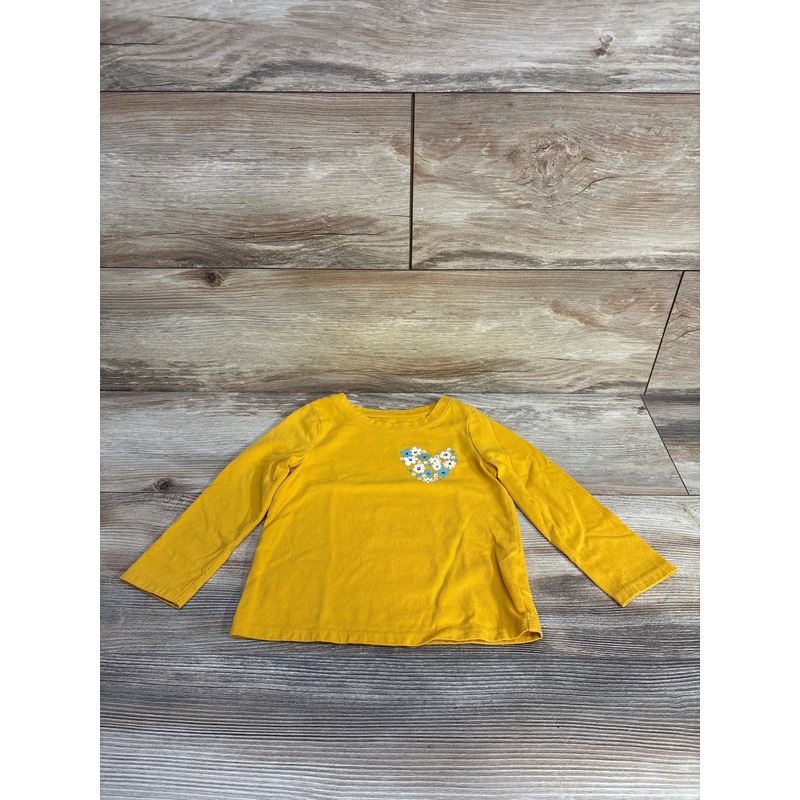 Cat & Jack Long Sleeve Shirt Yellow sz 2T Yellow 2T