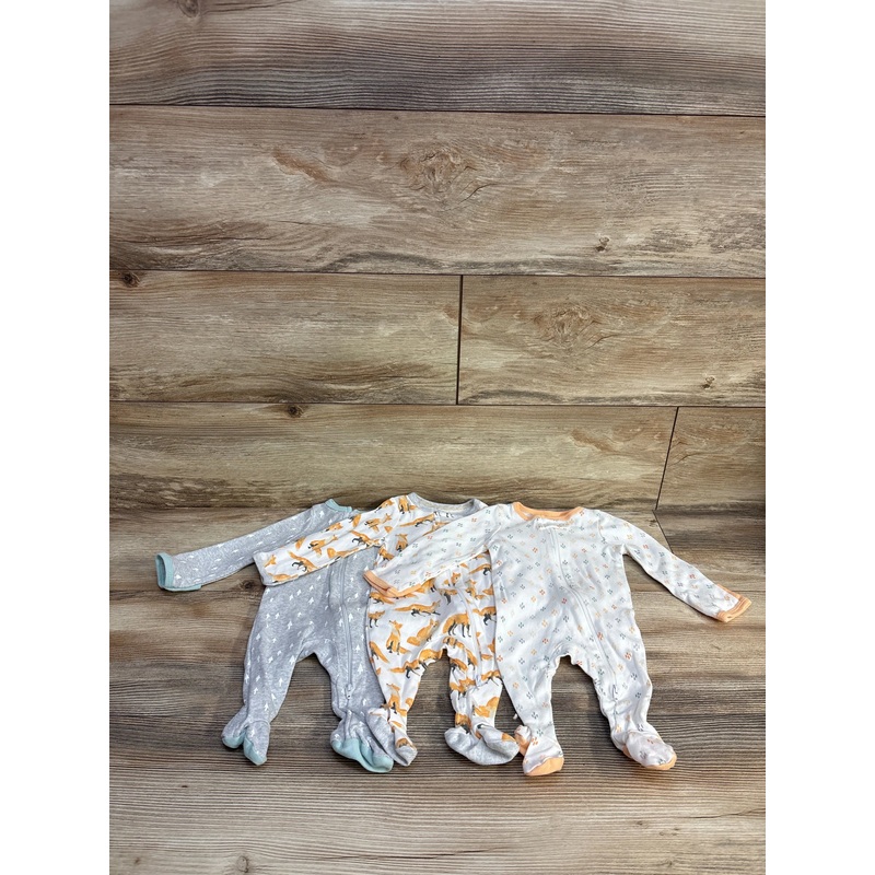Cloud Island 3pk Sleepers White sz Newborn White Newborn
