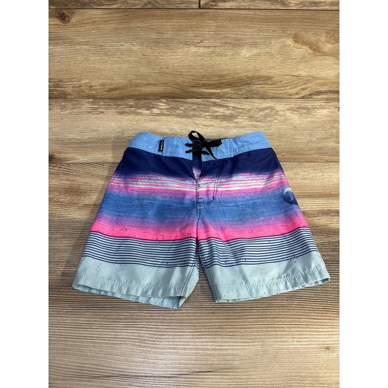 Hurley Striped Board Shorts Blue sz 4T Blue 4T