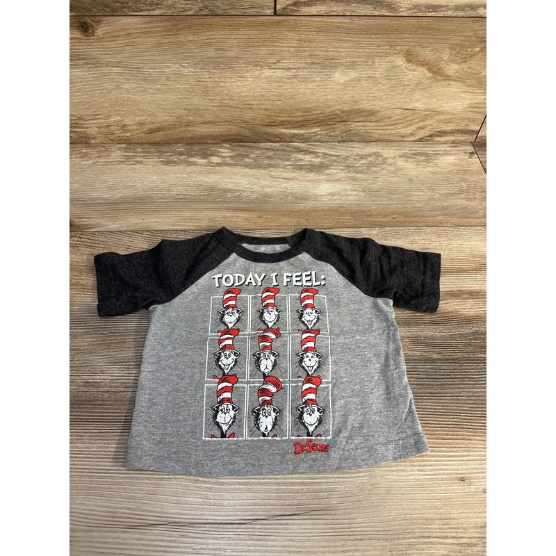 Jumping Beans Cat In The Hat Shirt Green sz 12m Grey 12m