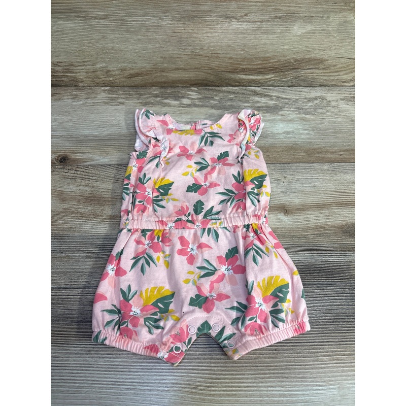 Just One You Floral Ruffle Romper Pink sz 3m Pink 3m