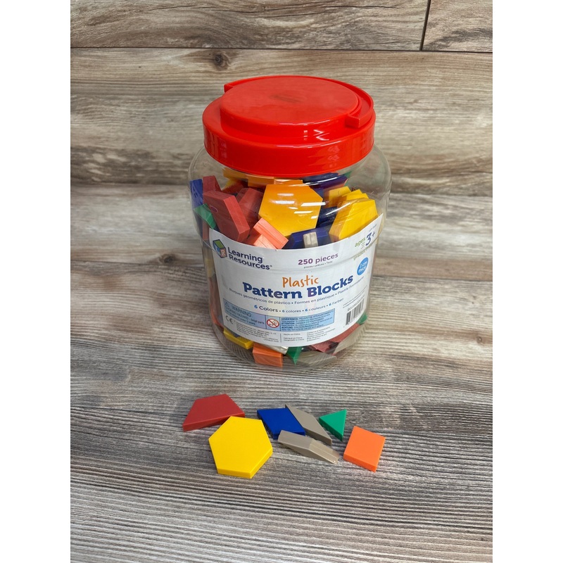 Learning Resources Plastic Pattern Blocks – Set of 250