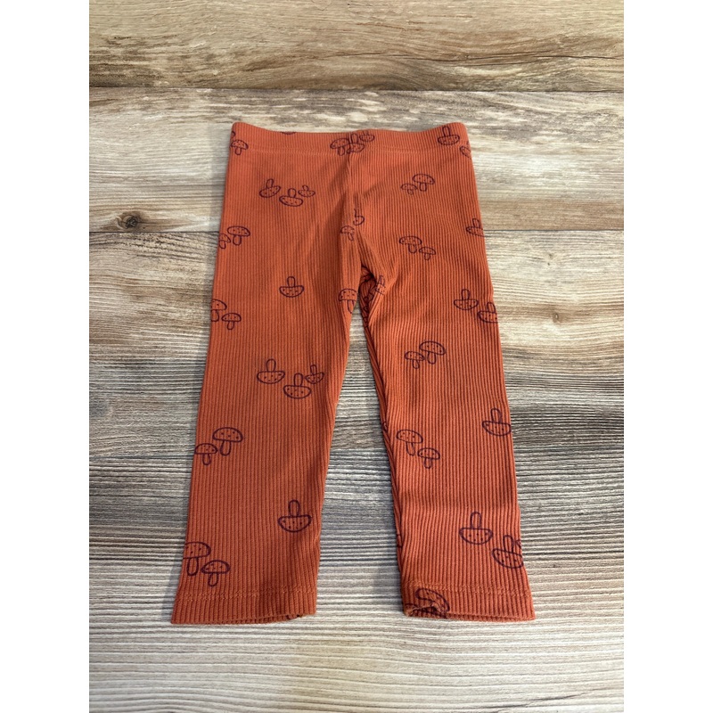 Modern Moments Ribbed Mushroom Print Leggings sz 18m 18m