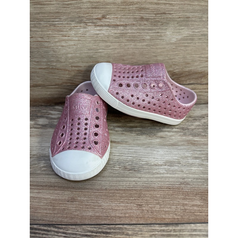 Native Jefferson Bling Slip-On Shoes Pink sz 5c