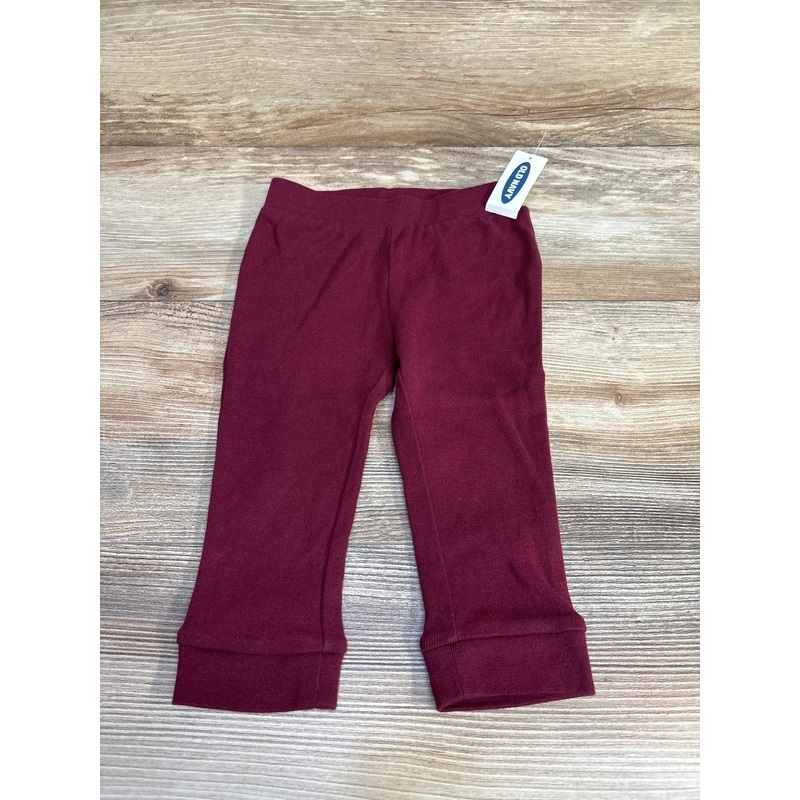 NEW Old Navy Pull On Pants Burgundy sz 12-18m Burgundy 12m