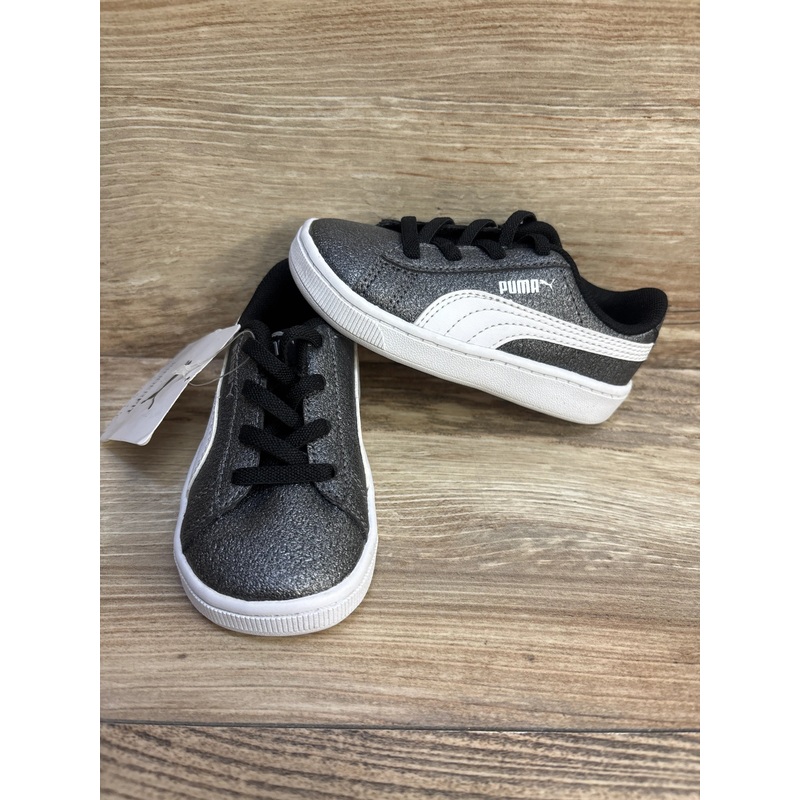 NEW Puma Vikky Glitz Sneakers Grey sz 6c