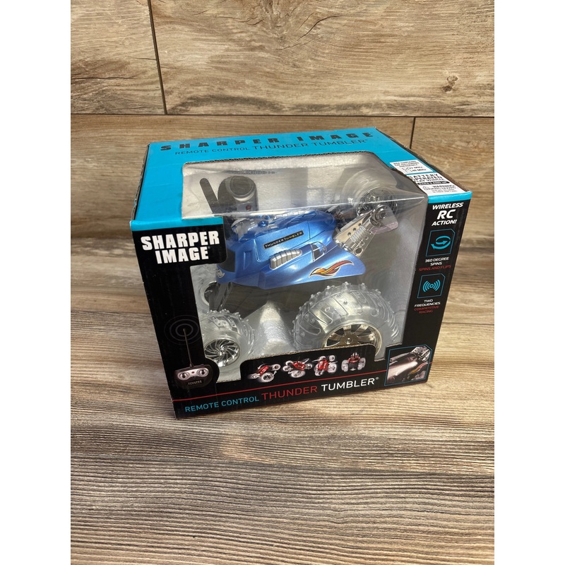NEW Sharper Image R/C Thunder Tumbler Blue