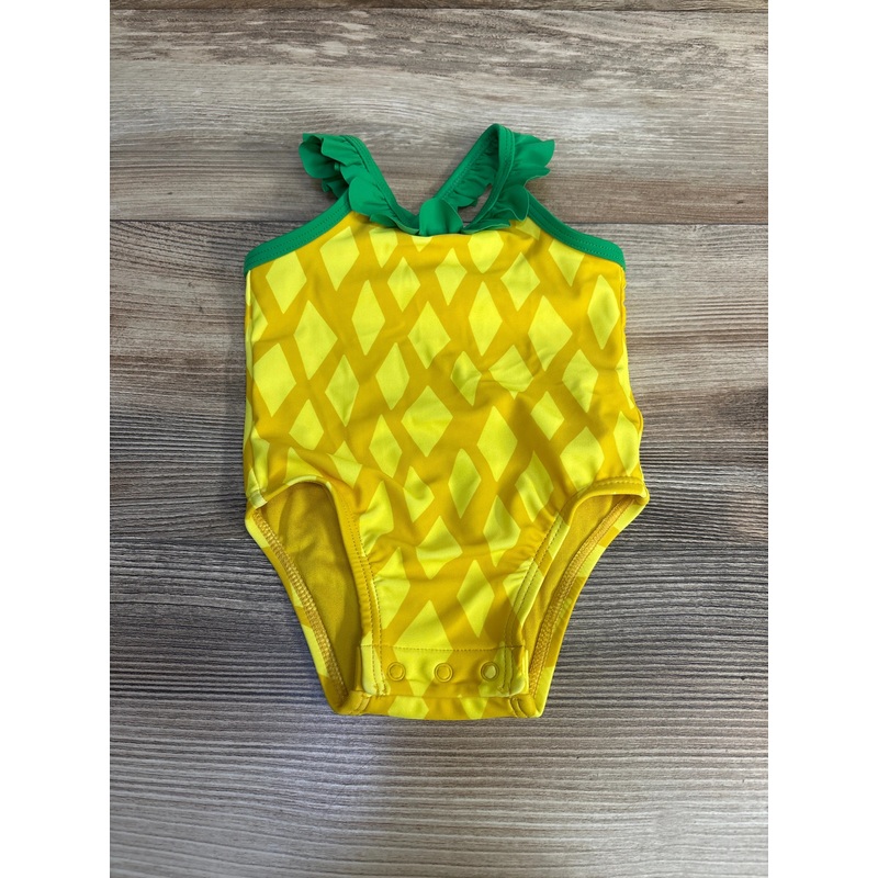 Old Navy 1pc Pineapple Swimsuit Yellow sz 3-6m Yellow 3m
