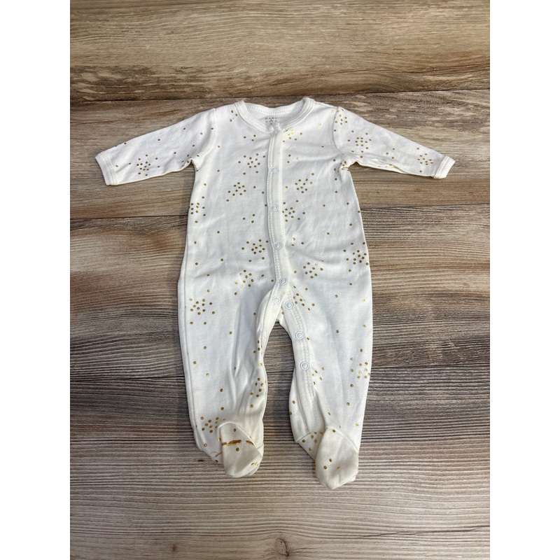 Baby By Bon Bebe Polka Dot Sleeper White sz 0-3m White Newborn