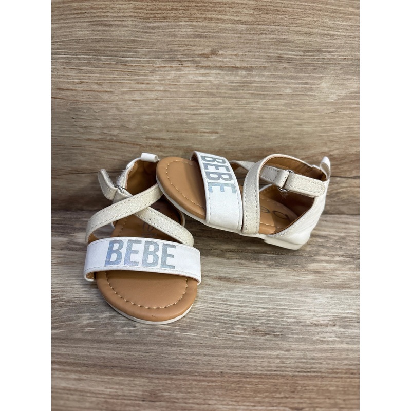bebe Girls Strappy Sandals White sz 3c