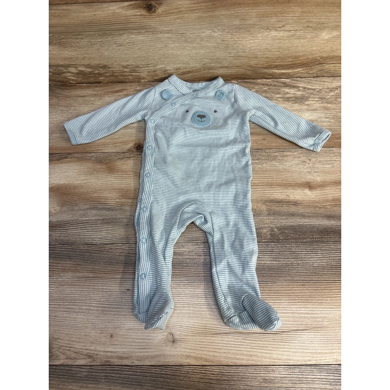Carter’s Striped Bear Snap Up Sleeper Blue sz 6m Blue 6m