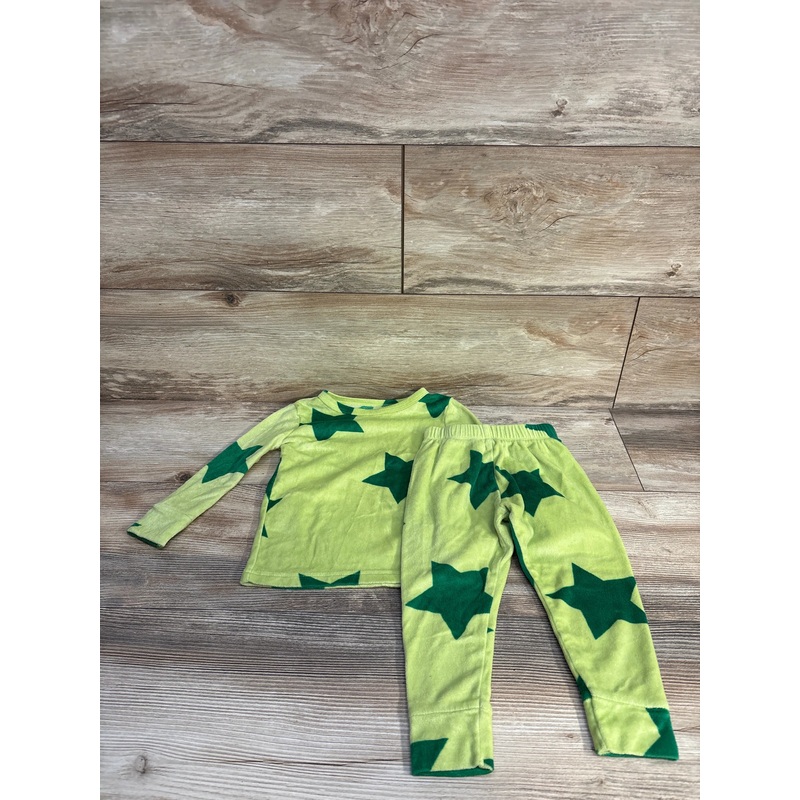 Cat & Jack 2pc Star Print Pajama Set Green sz 2T Green 2T