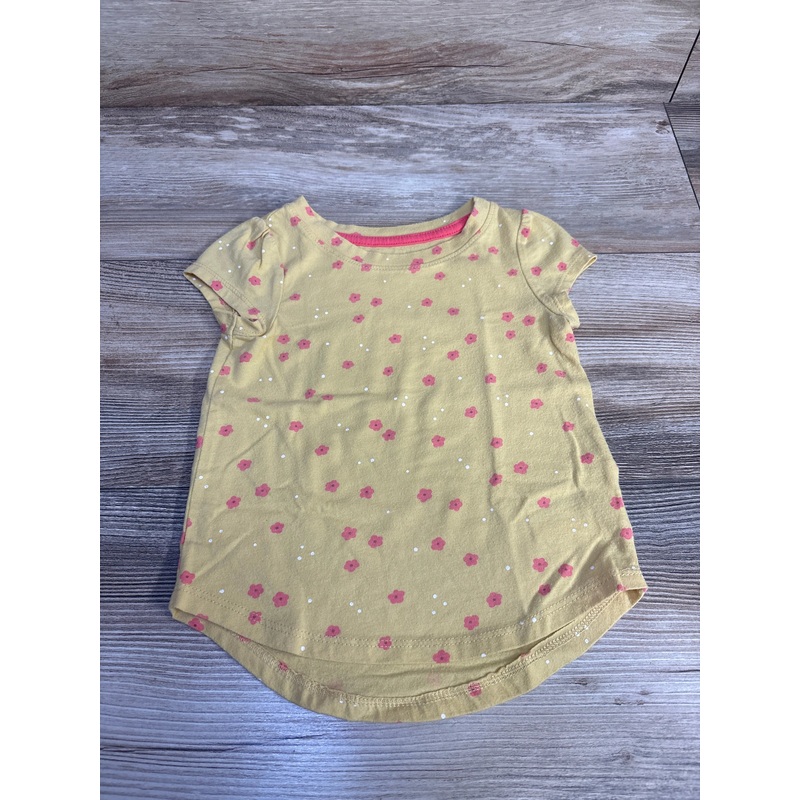 Cat & Jack Floral Shirt Yellow sz 2T Yellow 2T