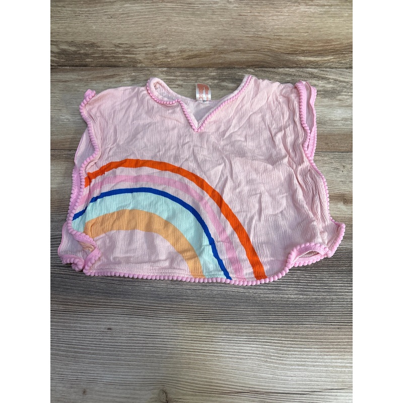 Cat & Jack Rainbow Swim Cover Up Pink sz 12-18m Pink 12m
