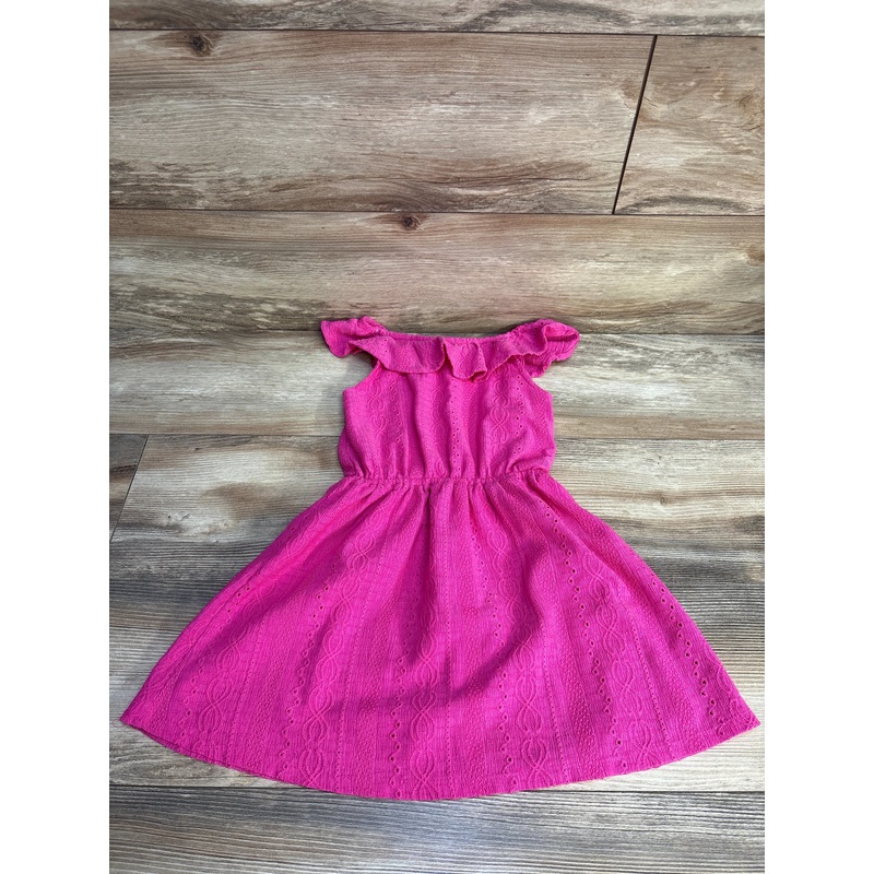 Children’s Place Eyelet Ruffle Dress Pink sz 5/6 Pink 5T