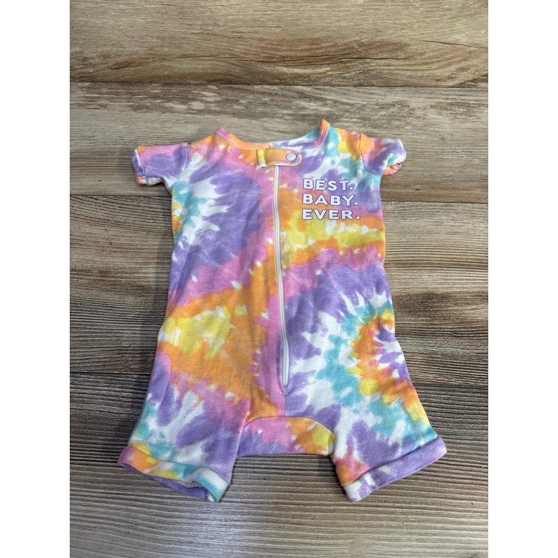 Children’s Place Tie-Dye Sleep Romper sz 0-3m Multicolor Newborn