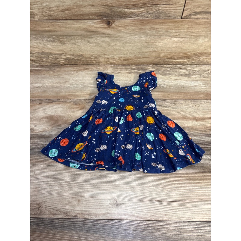 Macaron + Me Space Dress Navy sz 12-18m Navy 12m