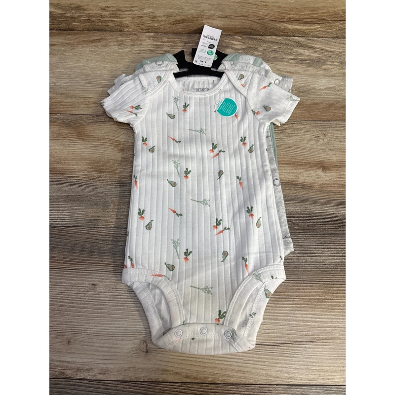 NEW Child Of Mine 3pk Bodysuits White sz 6-9m White 6m