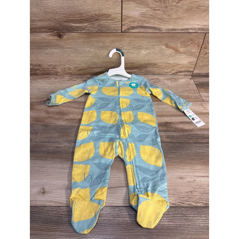 NEW Child Of Mine Lemon Print Sleeper sz 3-6m Blue 3m