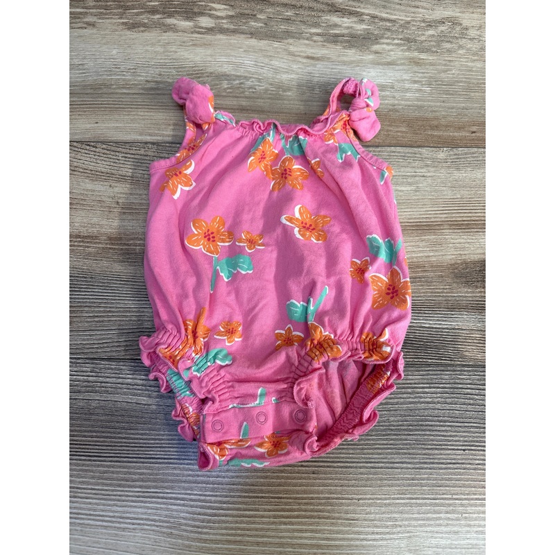 Old Navy Floral Bubble Romper Pink sz 0-3m Pink Newborn
