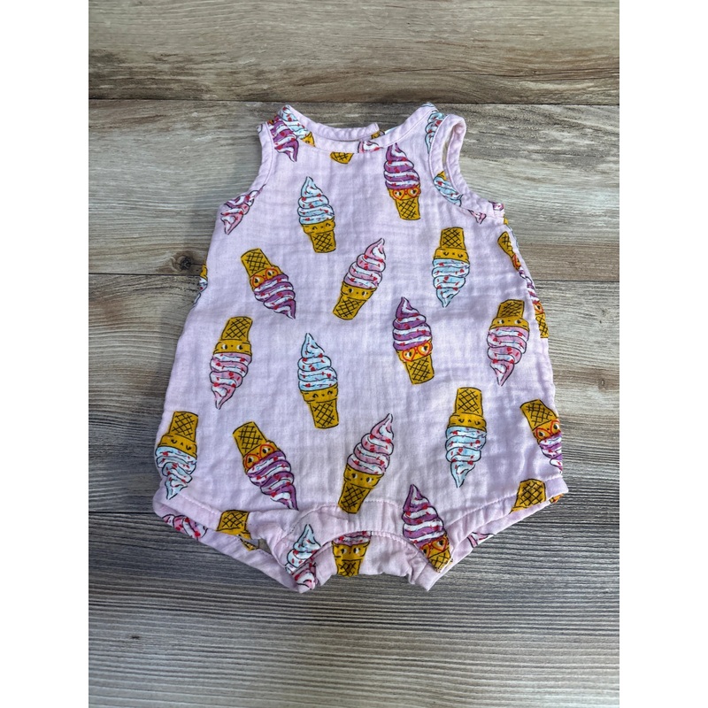 Old Navy Ice Cream Romper Pink sz 6-12m Pink 6m