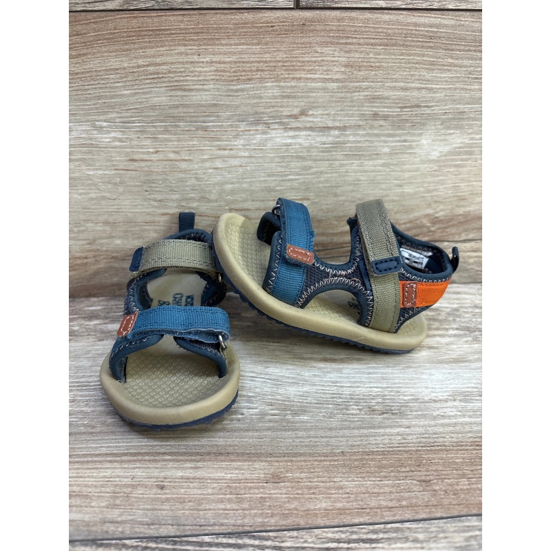 OshKosh Horchata Sandals Blue/Green sz 5c