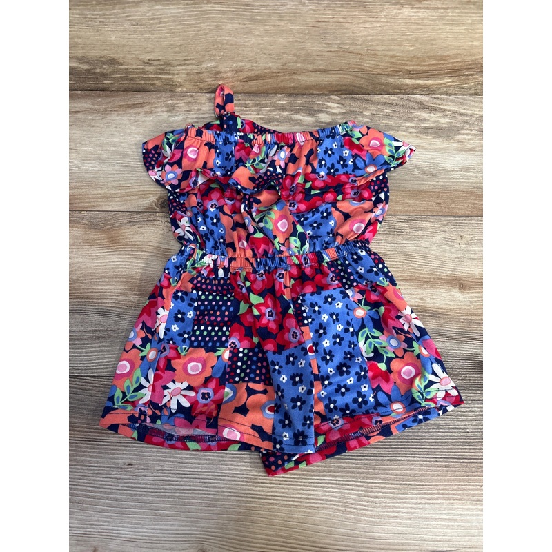 Picapino Floral Romper sz 3T Blue 3T