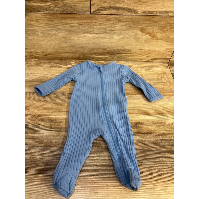 PL Baby Ribbed Sleeper Blue sz Newborn Blue Newborn