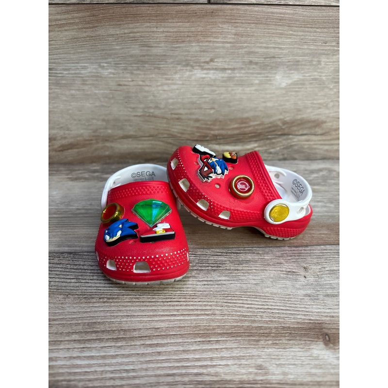 Sonic the Hedgehog x Crocs Classic Clogs Red sz 4c