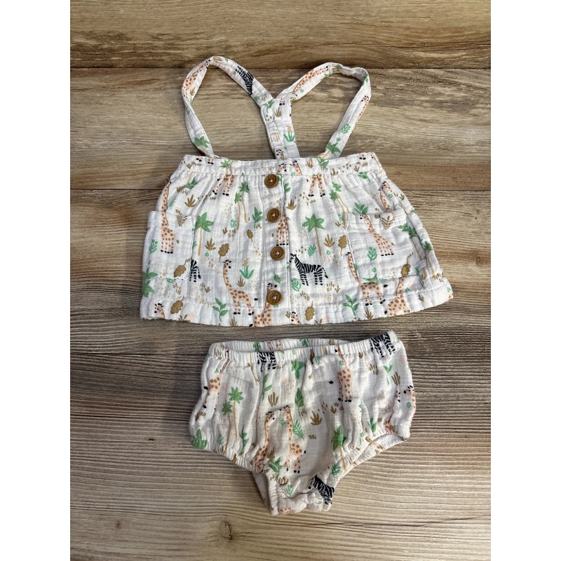 Wonder Nation 2pc Skirt & Bloomers Set White sz 6-9m White 6m