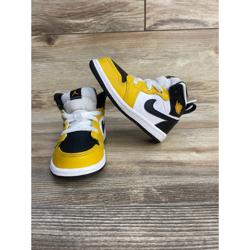 Air Jordan 1 Mid TD ‘Yellow Ochre’ Sneakers sz 7c