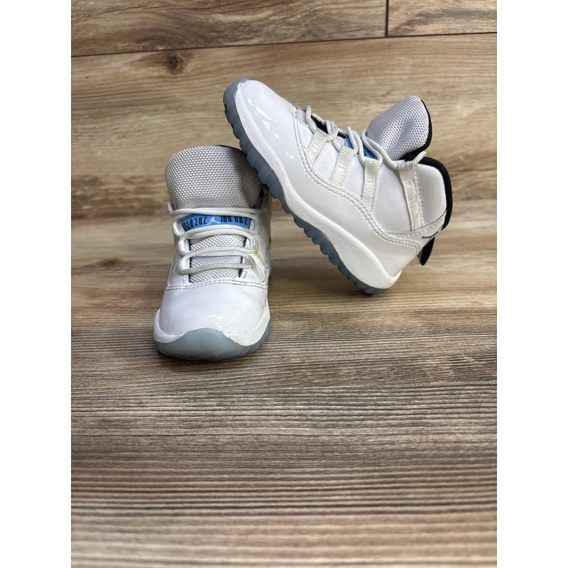 Air Jordan 11 Retro TD ‘Legend Blue / Columbia’ Sneakers sz 8c